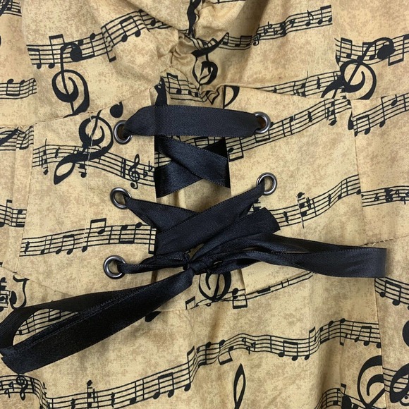 Hot Topic music note halter dress medium - Picture 2 of 6